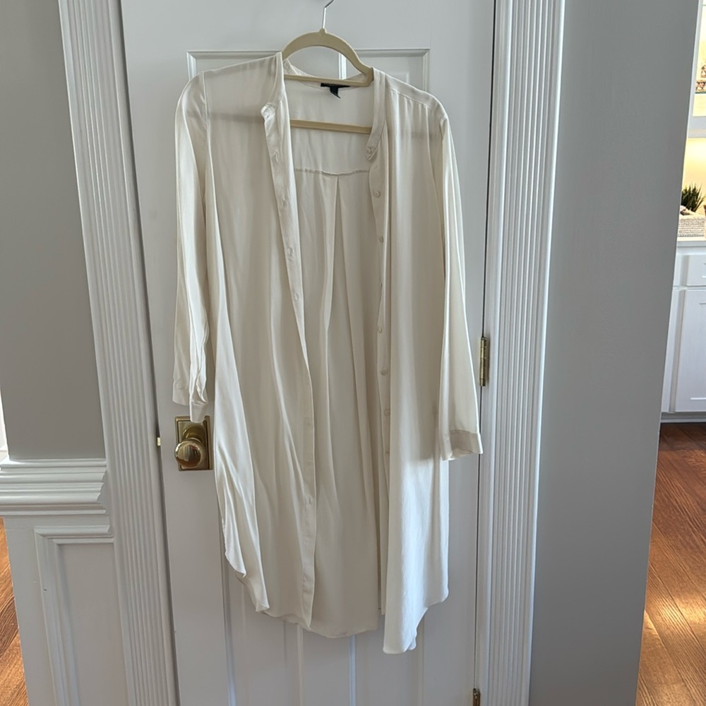 Eileen fisher silk long blouse